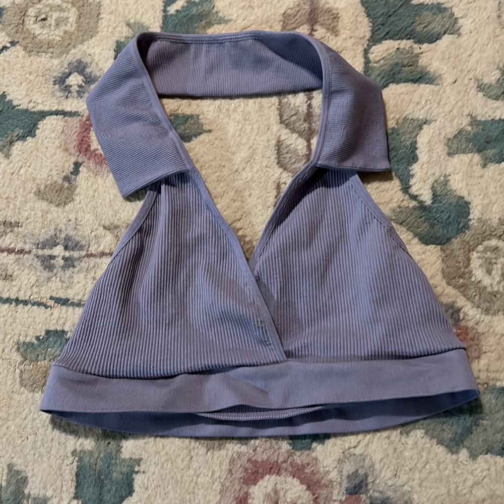 NWT purple polo bra top